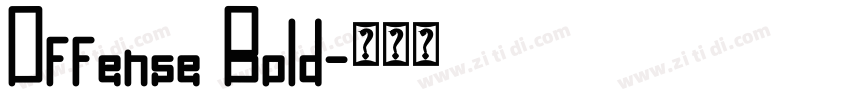 Offense Bold字体转换